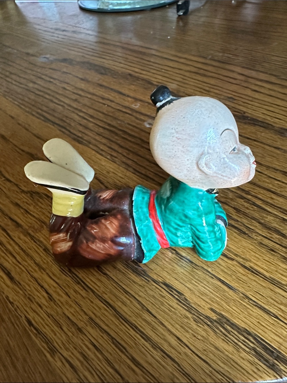 Hand-Painted Antique Ceramic Figurine Made in Occupied Japan